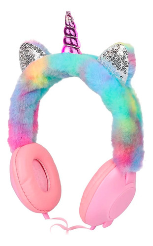 Auriculares Unicornio Cableado Goldtech Arcoiris Infantil ®