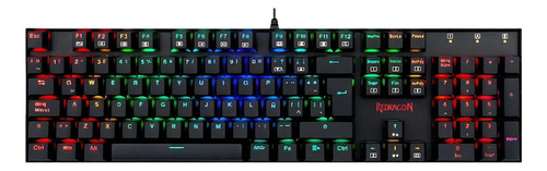 Teclado Gamer Mitra K551-rgb Negro Switch Red Español