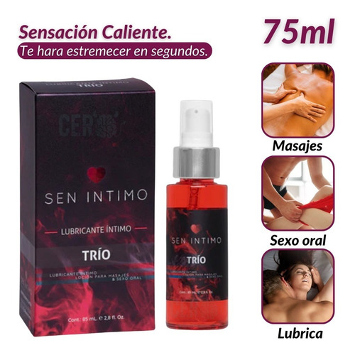 Imagen 2 de 6 de Lubricante Sen Intimo Trio 75ml