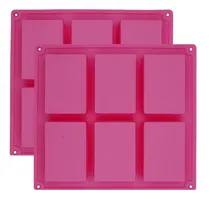 Comprar Paquete De 2 Moldes Rectangulares Para Jabón, Moldes Para Ja