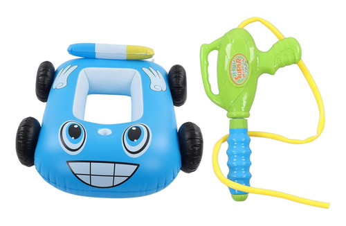 Inflable De Piscina Para Niños Juguete De Alberca,lanzador Color Azul