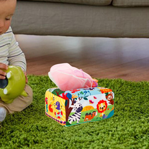 Tissue Box Soft High Contrast Toys Para Niños De 1 Estilo B