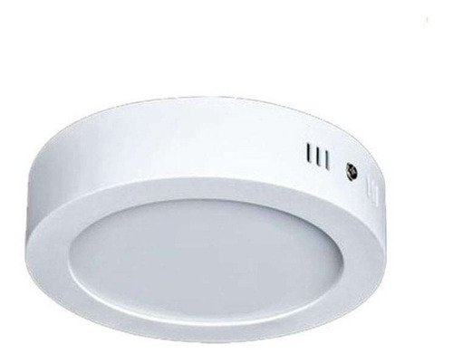 Plafon Aplicar Led 18w Redondo Luz Fria Jieli Color Blanco