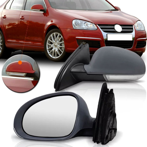 Par Retrovisor Jetta 2007 2008 2009 2010 Com Pisca.