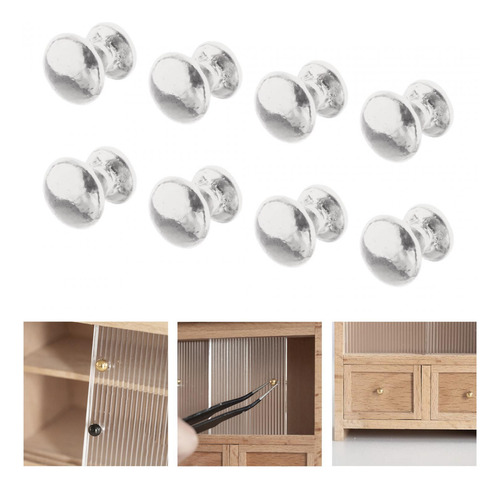 3 X 2-6 Paquetes De 8 Uds. Perillas De Puerta De 3 Piezas