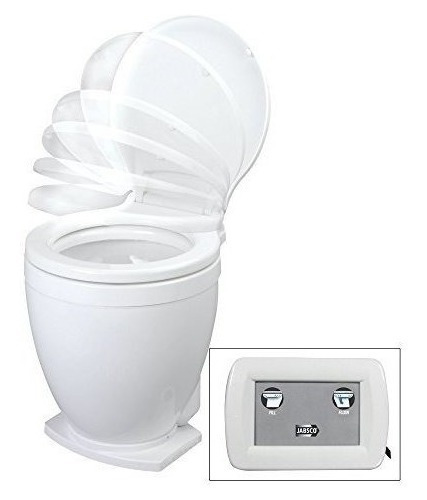 Jabsco Lite Flush Compact 12 V Marine Baño Electrico Con El