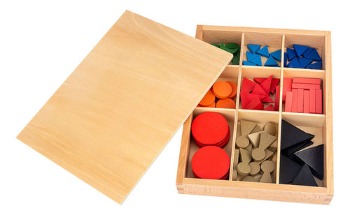 Material Didáctico Montessori De Madera Para Preescolar