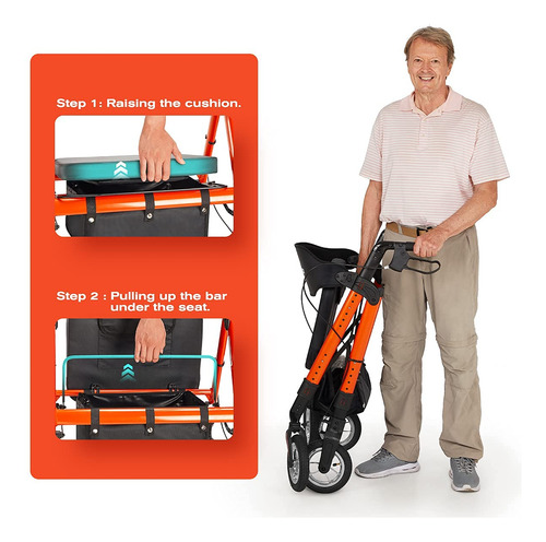 Ruedas Neumáticas Rollator Walker Oasisspace Heavy Duty