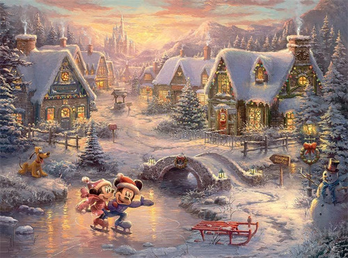 Ceaco Thomas Kinkade - Mickey Y Minnie Rompecabezas De Novia