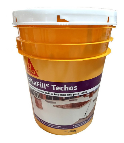 Sikafill Techos Blanco 20 Kg Membrana Líquida Env Gratis