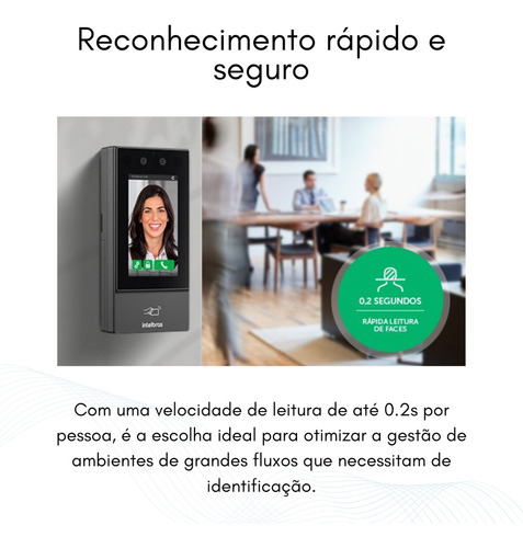 Controle Acesso Reconhecimento Facial Intelbras Ss 3532 Mf