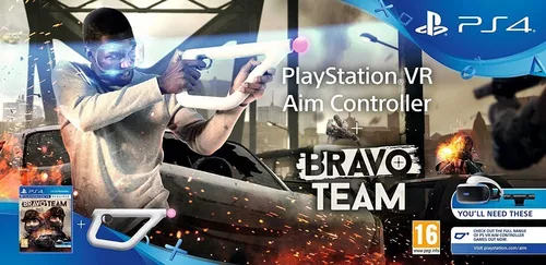 Controle Playstation VR Aim (Pistola) + Jogo Bravo Team - Ps4