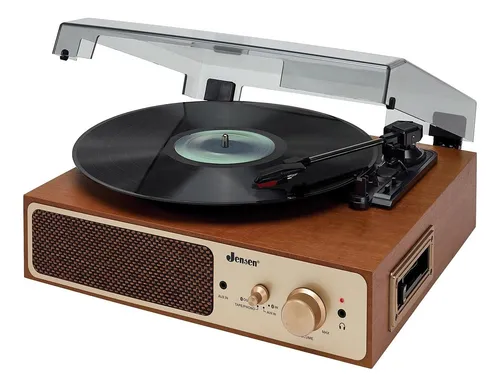 Casete Jensen Jta-245 Con Doble Tocadiscos Bluetooth (rpm)