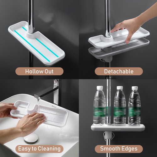 Estante De Ducha Con Altura Ajustable Para Tobogán