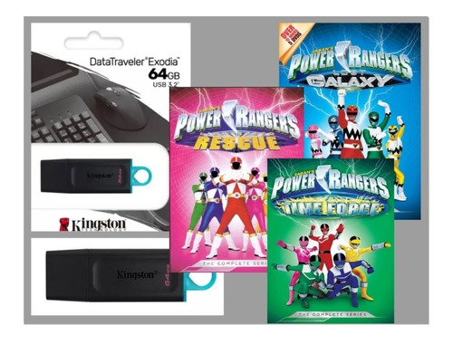 Usb 64 Gb - Power Rangers Colección #2