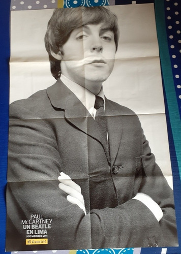 Póster Paul Mccartney Tour 2011 Lima El Comercio