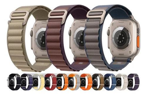 Pulseira Alpine Tecido Para Smartwatch 42 Mm 45 Mm 49 Mm