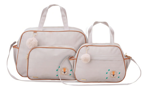 Kit de bolsas de maternidad Baby Garden Baby Waits Happy, color beige, diseño de tela borrada