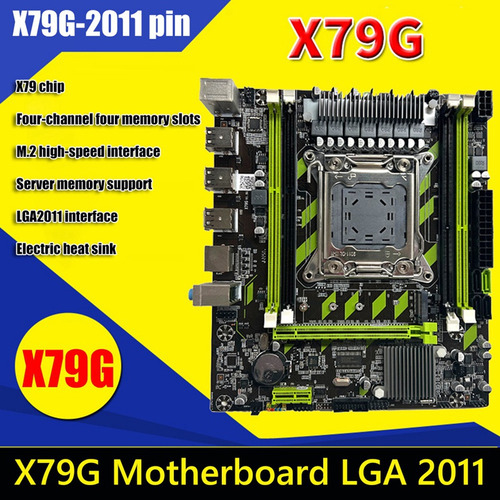 Placa Base De Juego X79g Lga2011+cpu E5 2670 V2+grasa Térmic