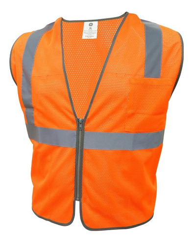 Chaleco Brigadista Seguridad Industrial Naranja Paq 10 Pzas