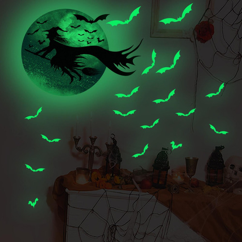 Pegatinas De Pared De Halloween Calcomanías Para Póster De V