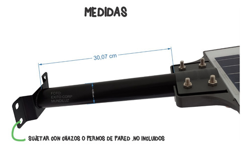 Soporte Para Lámpara Solar De Alumbrado Público X 8 Unidades
