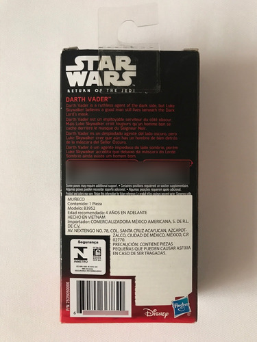 Darth Vader Figura 5.5 Pulgadas Star Wars Hasbro 2016 (Usado)