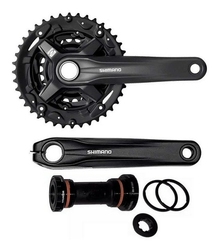 Imagem 1 de 3 de Pedivela Shimano Fc Mt210 40/30/22 Integrado + Movimento 27v