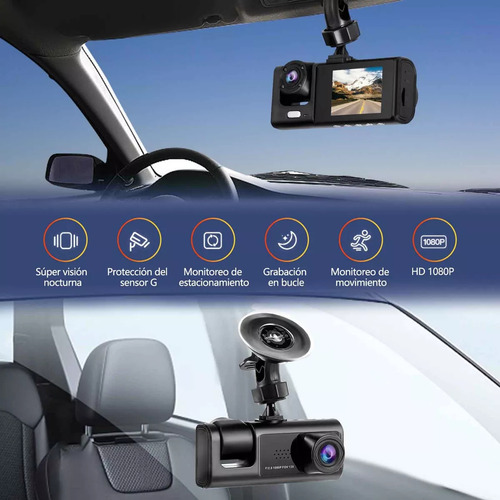 Cámara Para Automovli 3 1080p Dash Cam Camara Led Para