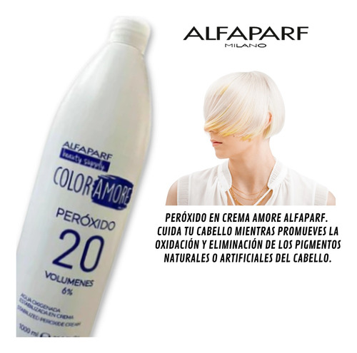 Alfaparf Color Amore Polvo Decolorante 500g+ Peróxido 1 L Peróxido 20 Vol