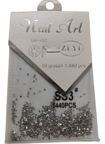 Strass Similar Swarovisk 1.440 Unidades Cor Cristal