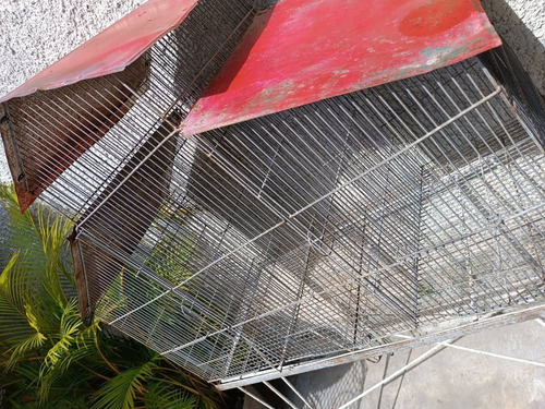 Imagen 2 de 5 de Jaula Para Pájaros De 3 Compartimientos