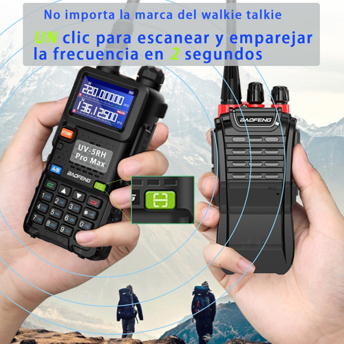 Baofeng Radios Largo Alcance 14w+ 3800mah U/vhf Lcd Mic Usbc