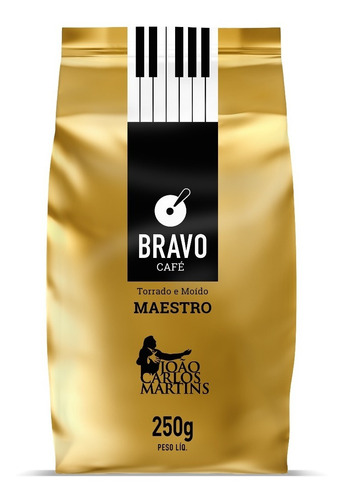 Café Bravo Maestro Torrado E Moído 250gr - Envio Full