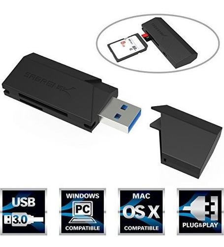 Sabrent Usb 3.0 Super Speed Lector De Tarjetas De Memoria