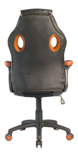Imagen 3 de 3 de Silla de escritorio Empoli Legend gamer naranja con tapizado de cuero sintético