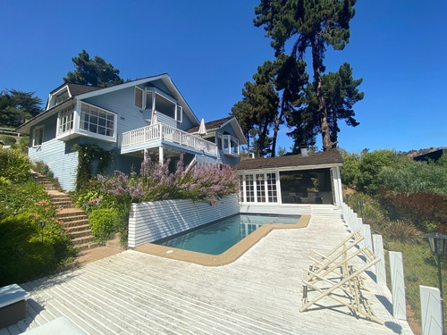 Casa En Zapallar Con Vista Al Mar.