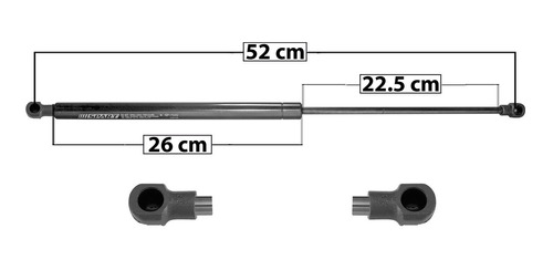 Amortiguador 5a Puerta Izq/der Peugeot 206 01-09 Spart