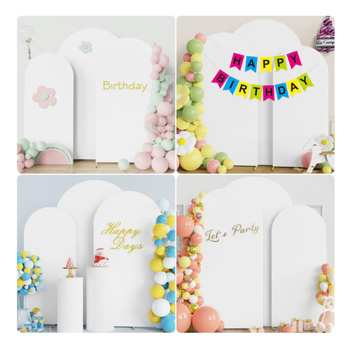 Juego De 3 Fundas De Tela Para Arco De Boda Y Baby Shower