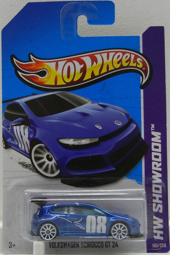 Hot Wheels Volkswagen Scirocco Gt 24 Azul 160/250 Hw Showroo