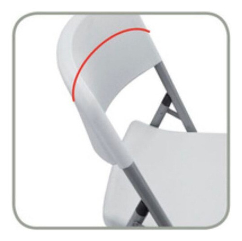 Cadeira De Escritório Ergonômica Dobrável Resistente A Agua Cor Branco