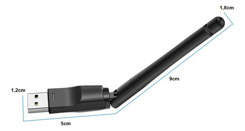 Adaptador Wifi Usb Receptor Antena Wireless 150mbps