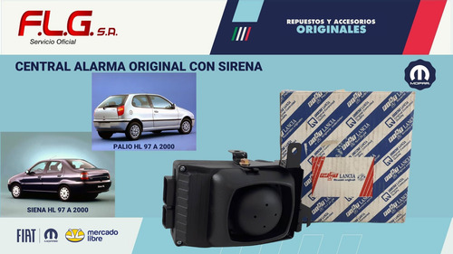 Central Alarma Original Fiat Siena 97/99