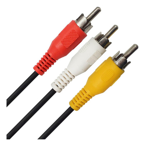 Cable De Audio Y Video Rca 3.6 Mts Yeilite 2 Piezas