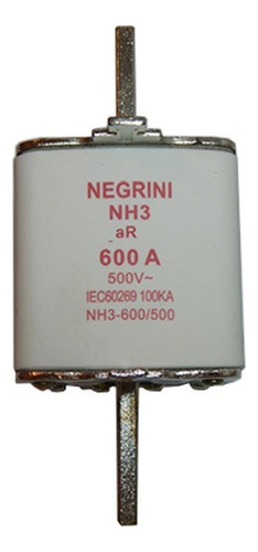 Fusivel Nh Negrini Ultra Rapido 03/600a Nh-3-600/500ur - Ki