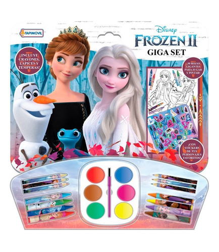 Frozen 2 Disney Juego De Arte Y Dibujo Stickers Tapimovil 