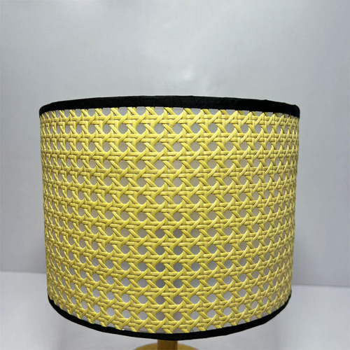 Pantalla De Tambor De Lino, Pantalla De 30cmx20cm Amarillo