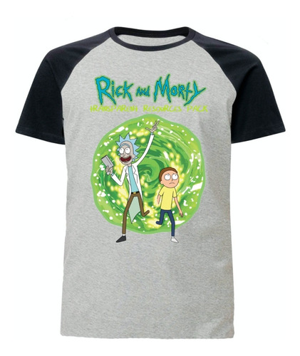 Remera Ranglan Gris - Rick And Morty - Serie