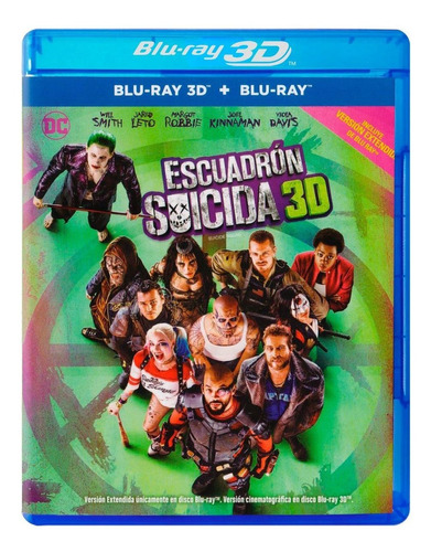 Escuadron Suicida Suicide Squad Pelicula 3d + Blu-ray
