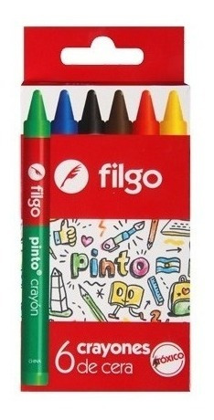Crayones Colores Filgo X 6 Unidades Pack X 35 Cajitas